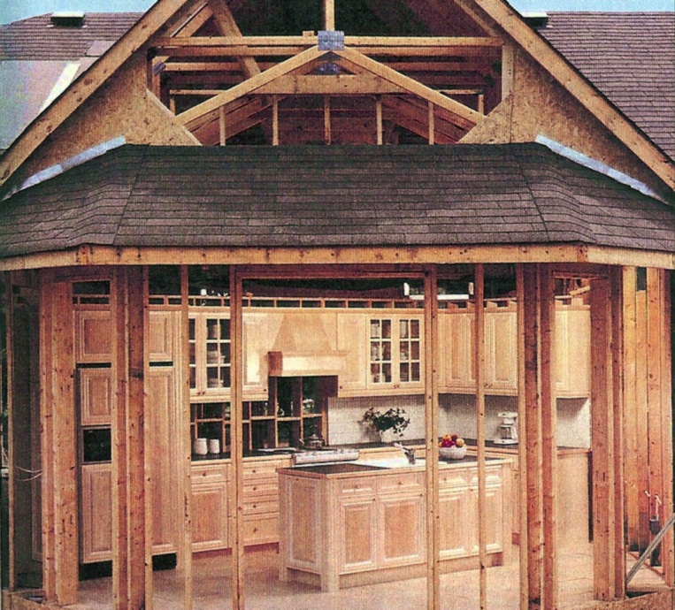 interior wood frame home